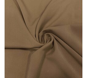 NJ COUPON – Gabardine Terlenka Stretch (schwer) – WTX01 – Dunkelbeige 120 x 145 cm