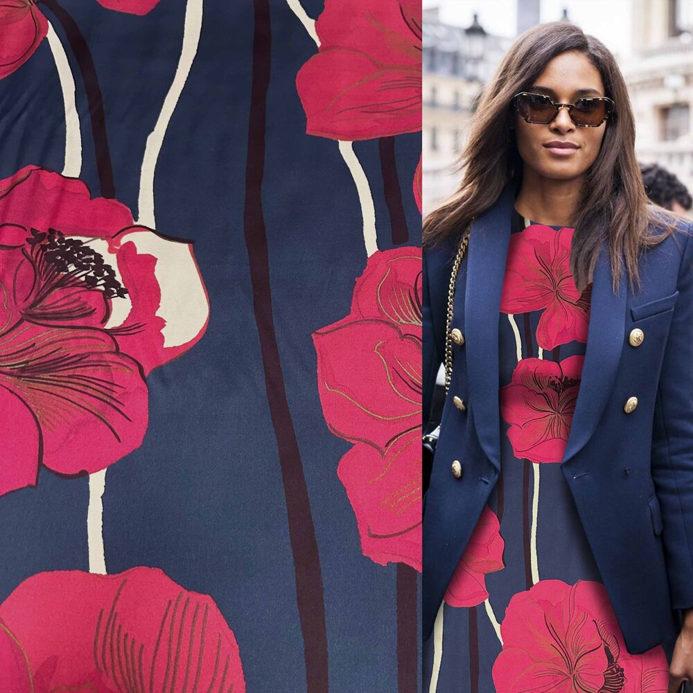 COUPON NJ - Viscose extensible pour impression jet d'encre 4708 75 x 140 cm