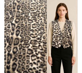 NJ COUPON - Faux Fur W235 - Leopard 125X150CM NJ COUPON - Faux Fur W235 - Leopard 125X150CM