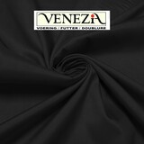 NJ COUPON - Venezia Voering A19 - zwart 150X140CM NJ COUPON - Venezia Voering A19 - zwart 150X140CM
