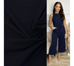 NJ COUPON - Travel Stretch Jersey BJ49 - dark blue 235X140CM (VLK)