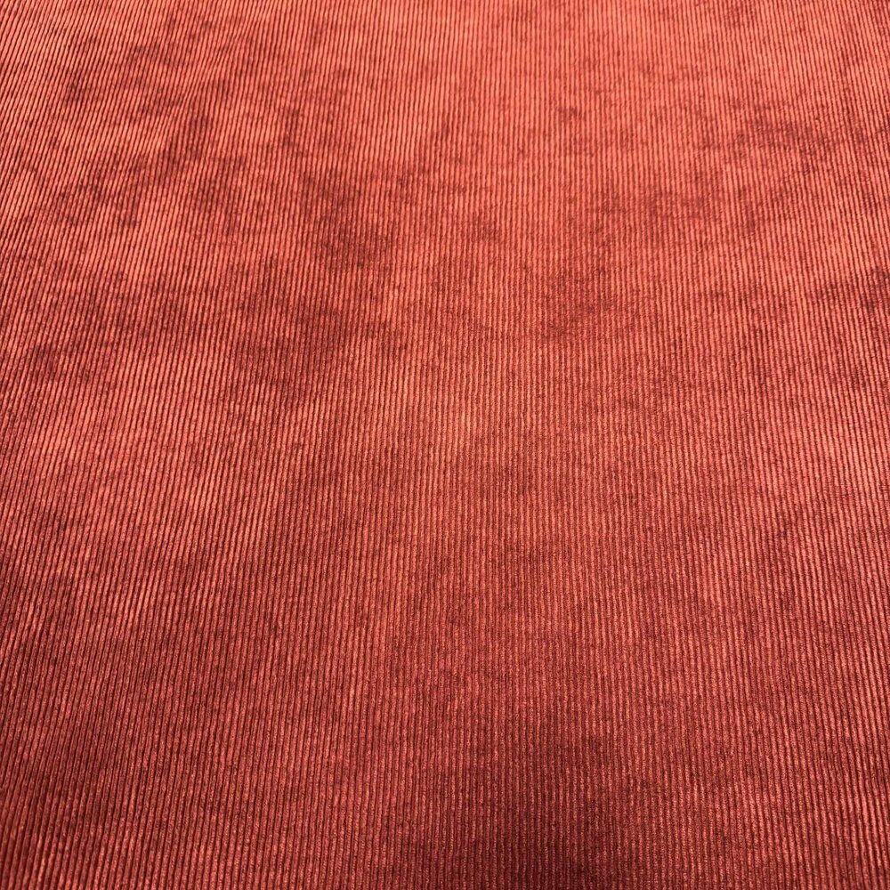 COUPON NJ - Velours côtelé extensible - CS12 - Rouge brique 100 x 140 cm COUPON NJ - Velours côtelé extensible - CS12 - Rouge brique 100 x 140 cm