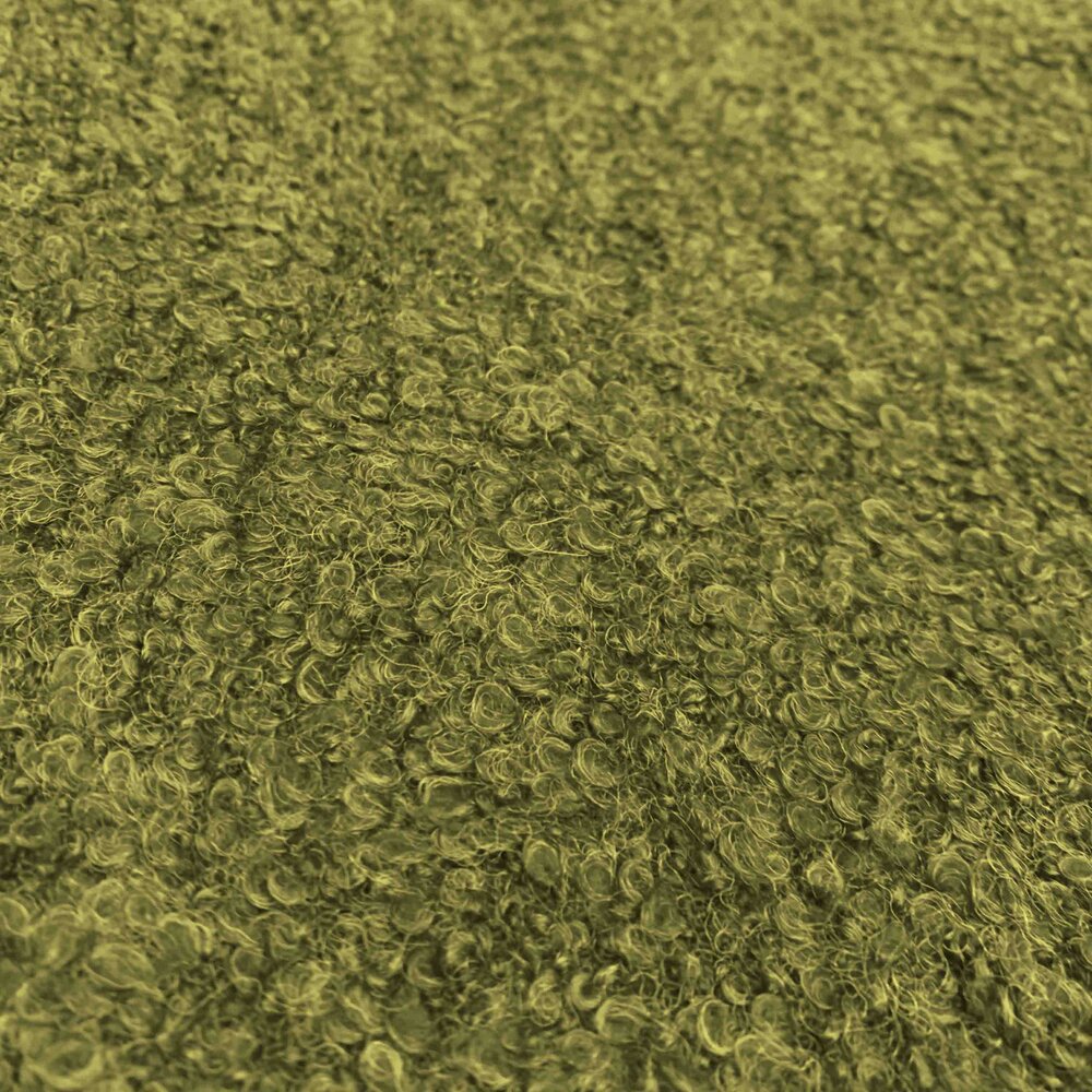 NJ COUPON - Bouclé Kreisel BB30 - Olive Green 90X150CM