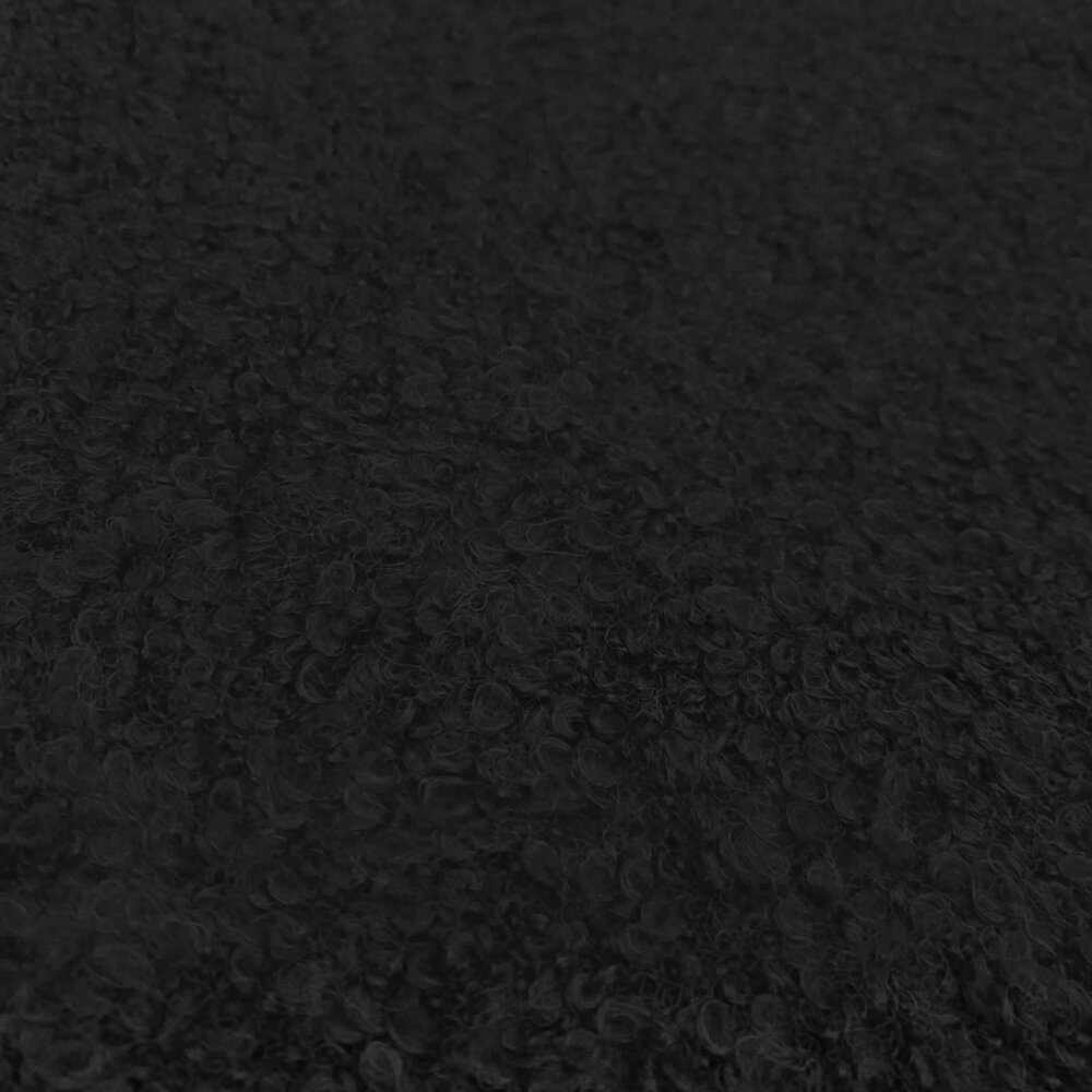 NJ COUPON - Bouclé Knit BB15 - black 105X150CM