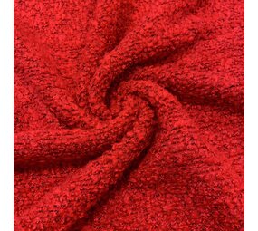 NJ COUPON - Bouclé Kreisel BB06 - rouge vif 100X150CM NJ COUPON - Bouclé Kreisel BB06 - rouge vif 100X150CM