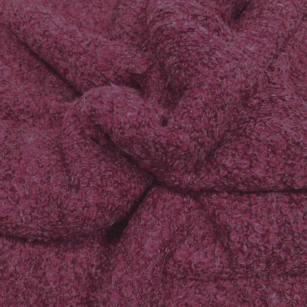 NJ COUPON - Bouclé Breisel BB05 - Donker Fuchsia   130X150CM   (VRFBD)