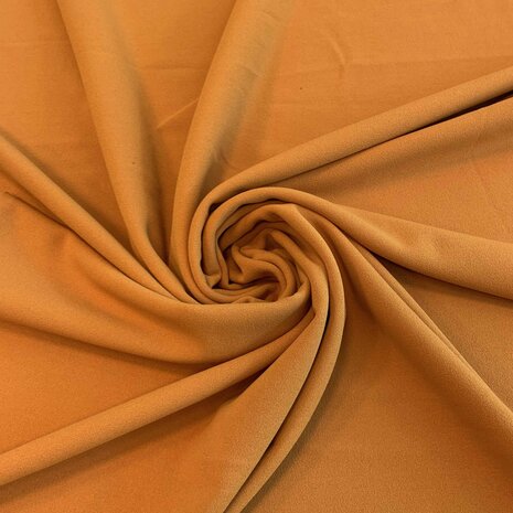 NJ COUPON - Scuba Crêpe CR03 - ochre yellow 65X140CM