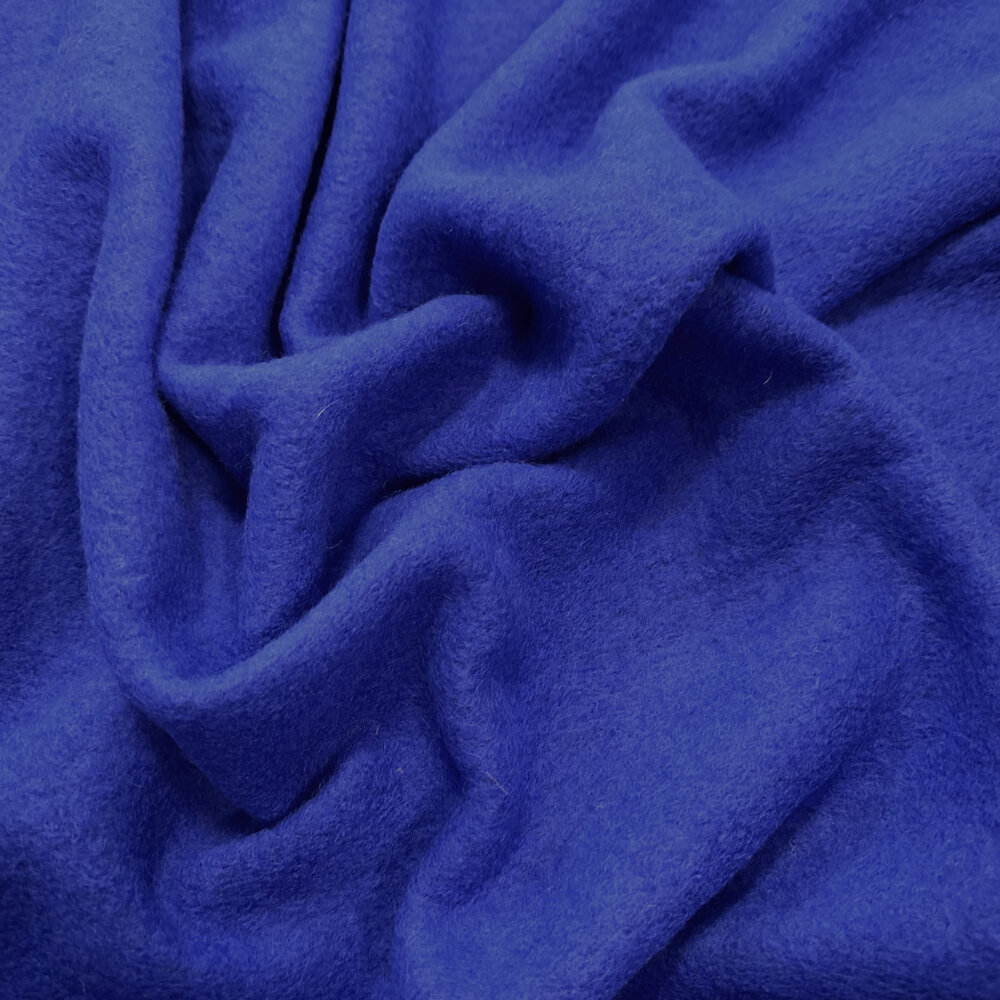 COUPON NJ - Laine bouillie Uni CW44 - Cobalt 140 x 150 cm COUPON NJ - Laine bouillie Uni CW44 - Cobalt 140 x 150 cm