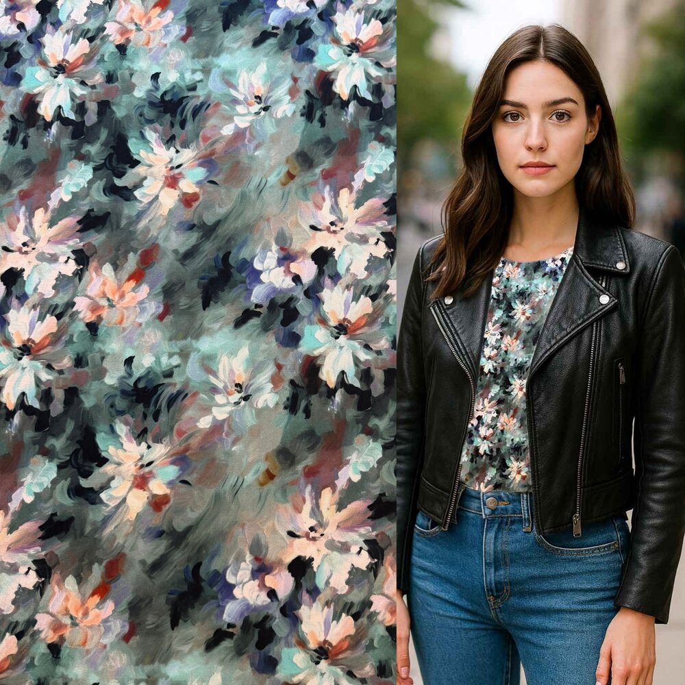 NJ COUPON - Viscose Stretch Inkjet 5324 70X140CM NJ COUPON - Viscose Stretch Inkjet 5324 70X140CM