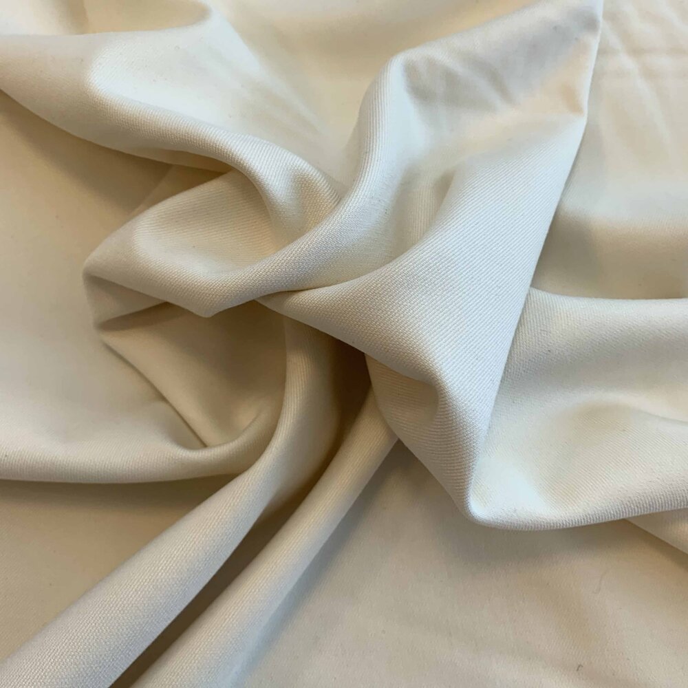 NJ COUPON - Bamboo Gabardine Stretch BC19 - off-white 110x150CM