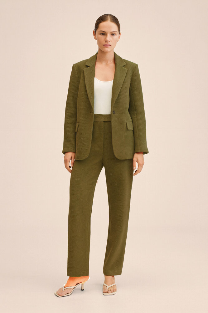 Velours extensible 5339 - vert armée