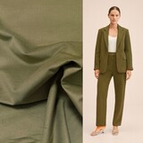 Velours extensible 5339 - vert armée