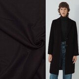 Tissu pour manteau en laine 5343 - Bordeaux foncé
