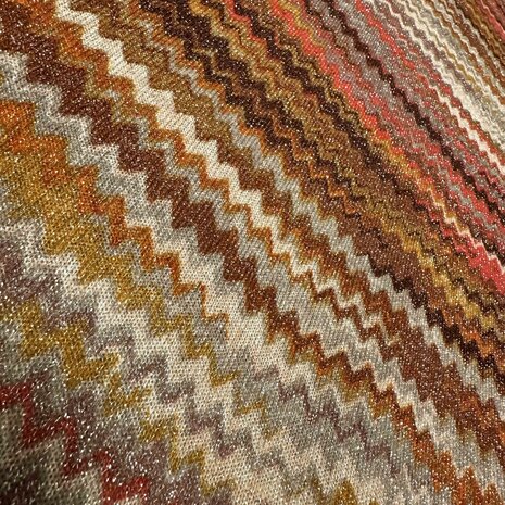 NJ COUPON– Strickstoff mit Zickzackmuster 4826 90+60x145 cm