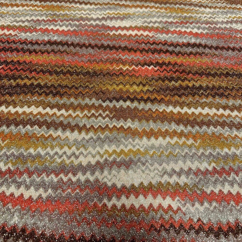 NJ COUPON– Strickstoff mit Zickzackmuster 4826 90+60x145 cm