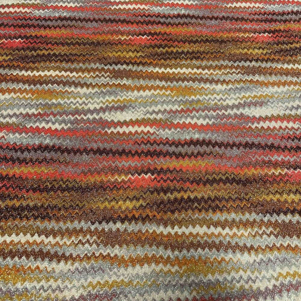 NJ COUPON– Strickstoff mit Zickzackmuster 4826 90+60x145 cm