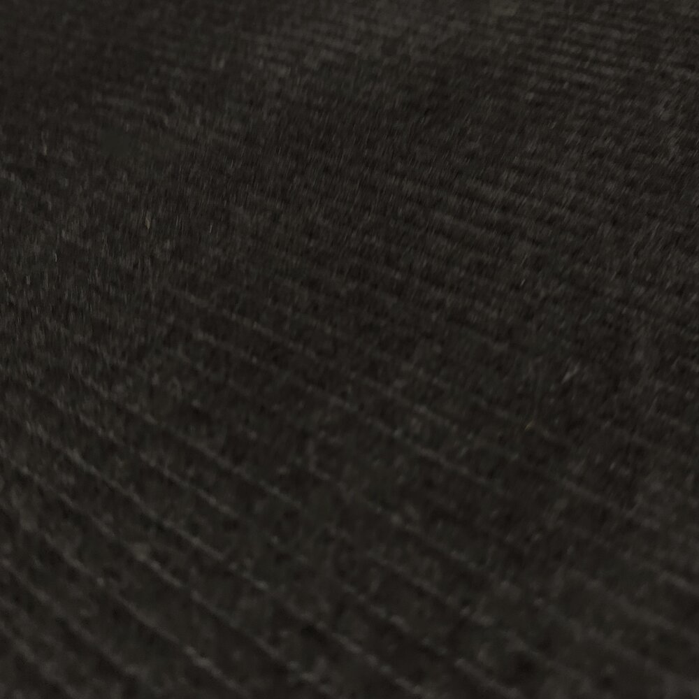 COUPON NJ - Velours côtelé extensible en coton AB03 - Noir 100 x 140 cm