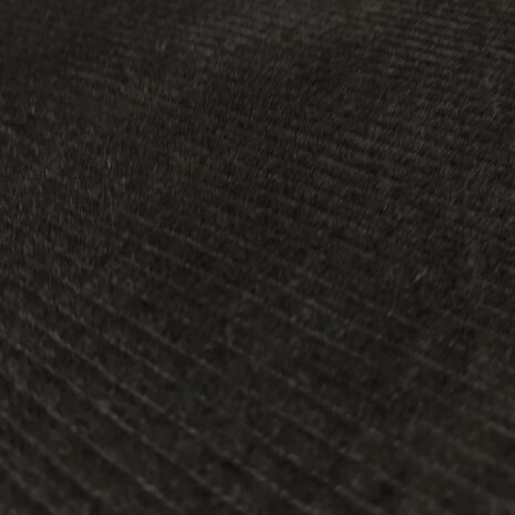 COUPON NJ - Velours côtelé extensible en coton AB03 - Noir 100 x 140 cm