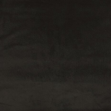 COUPON NJ - Velours côtelé extensible en coton AB03 - Noir 120 x 140 cm