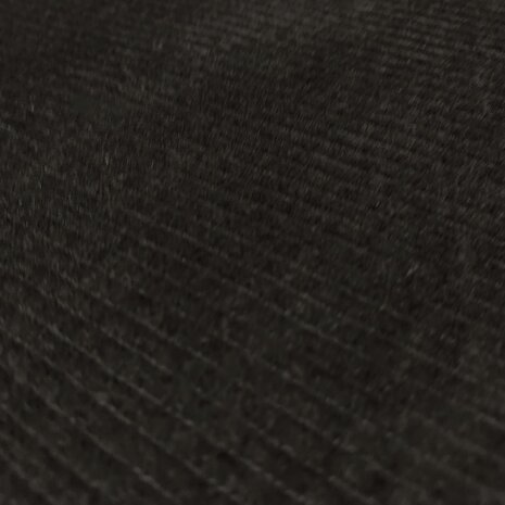 COUPON NJ - Velours côtelé extensible en coton AB03 - Noir 120 x 140 cm