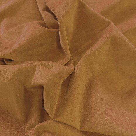 NJ-COUPON – Baumwollsamt WV12 – Ocker, 140 x 140 cm