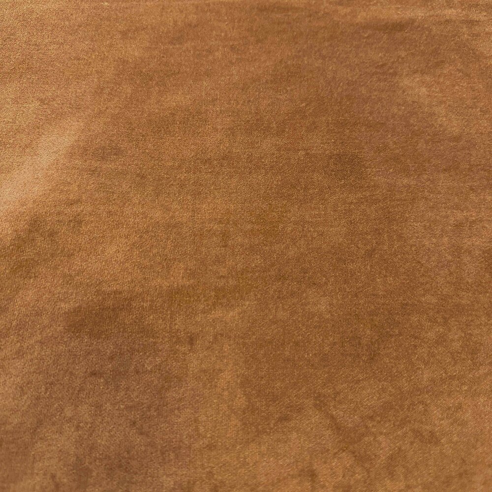 COUPON NJ - Velours de coton WV12 - ocre 140x140cm