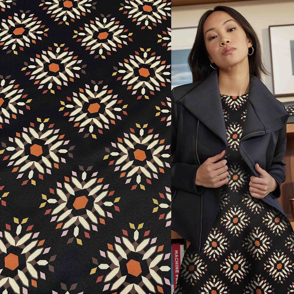 COUPON NJ - Gabardine sergée extensible 4206 170x150CM