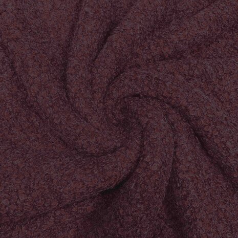 NJ COUPON - Bouclé Breisel BB31 Bordeaux 140+75x150CM NJ COUPON - Bouclé Breisel BB31 Bordeaux 140+75x150CM