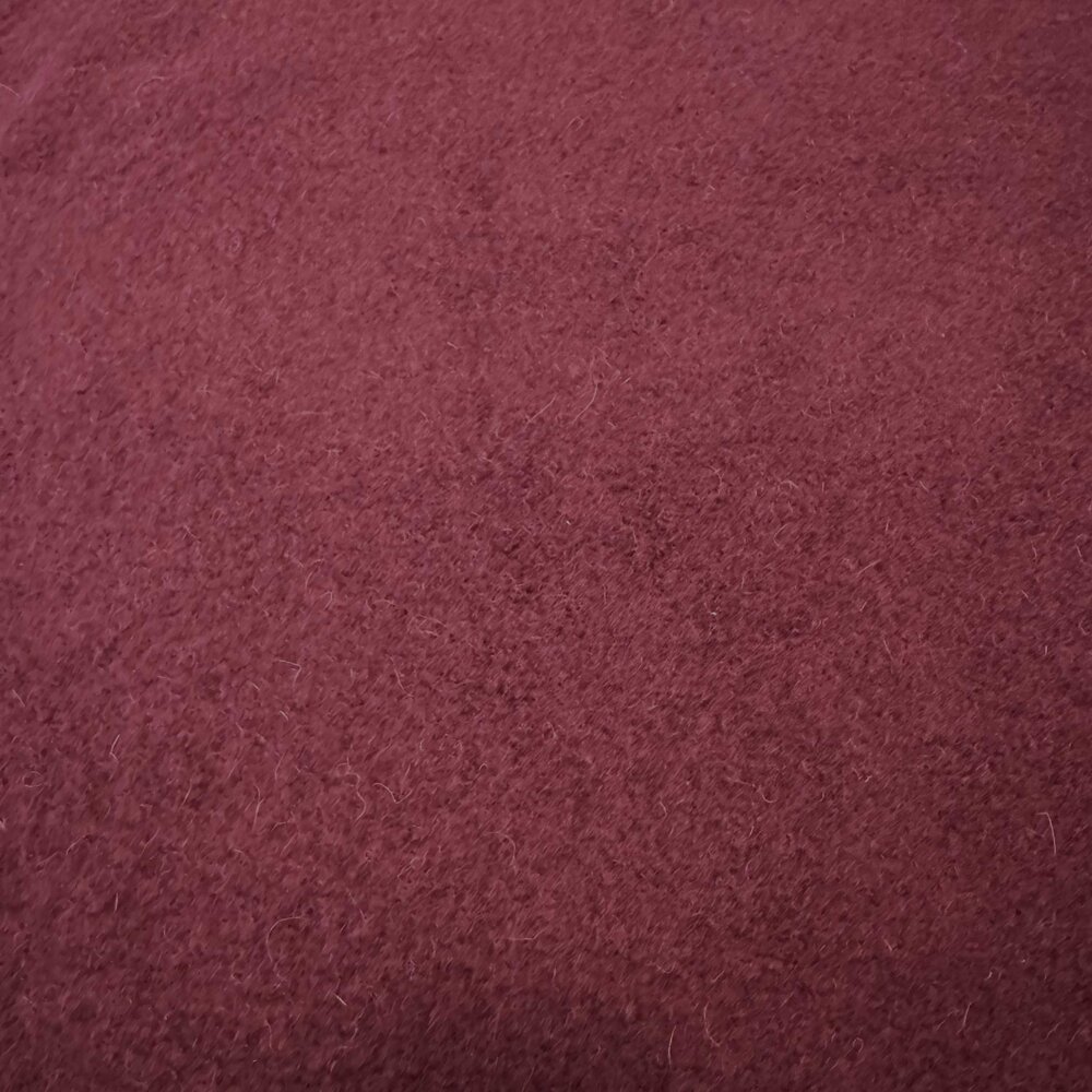NJ COUPON - Boiled Wool Uni CW35 - bordeaux 60x150CM NJ COUPON - Boiled Wool Uni CW35 - bordeaux 60x150CM