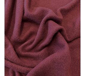 NJ COUPON - Boiled Wool Uni CW35 - bordeaux 60x150CM