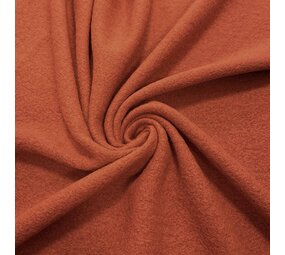 NJ COUPON - Gekookte Wol Uni CW40 - brique    80x150CM