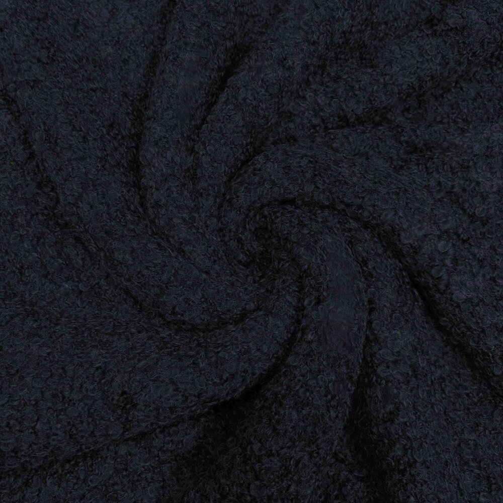 NJ COUPON -  Bouclé Breisel  BB14 - donkerblauw  210X150CM