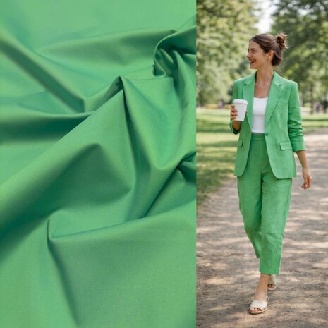Cotton Stretch 5427 - soft emerald green