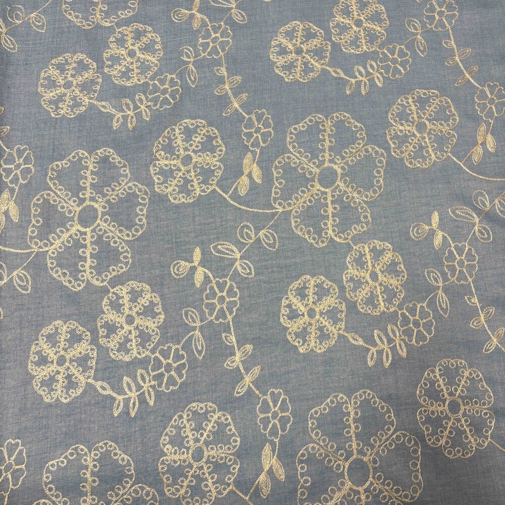 Linen Look Embroidered 5424