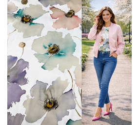 Satin extensible en viscose 5432