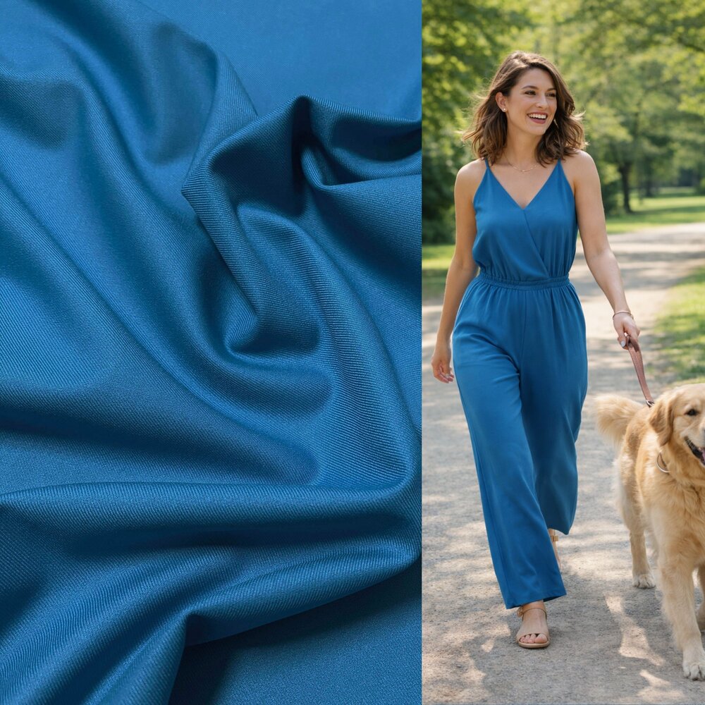 5439 Terlenka bi-stretch 5439 - petrolblauw - StoffenBestellen.nl