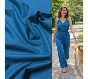 Terlenka bi-stretch 5439 - petrolblauw