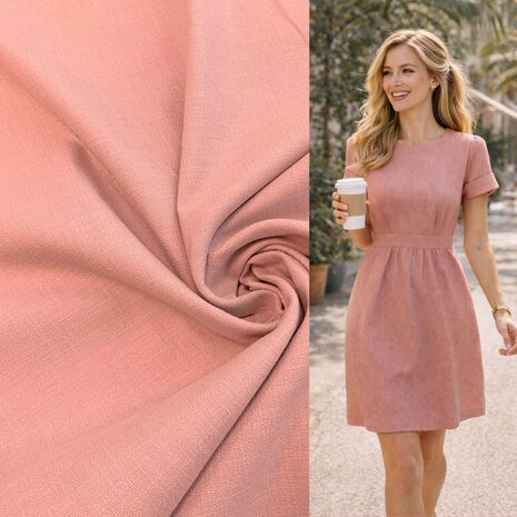 Stretch Linen L06 - old pink