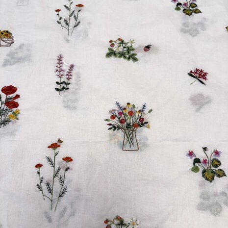 Cotton Batiste Embroidered 5466