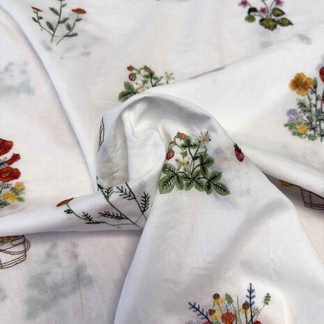 Cotton Batiste Embroidered 5466