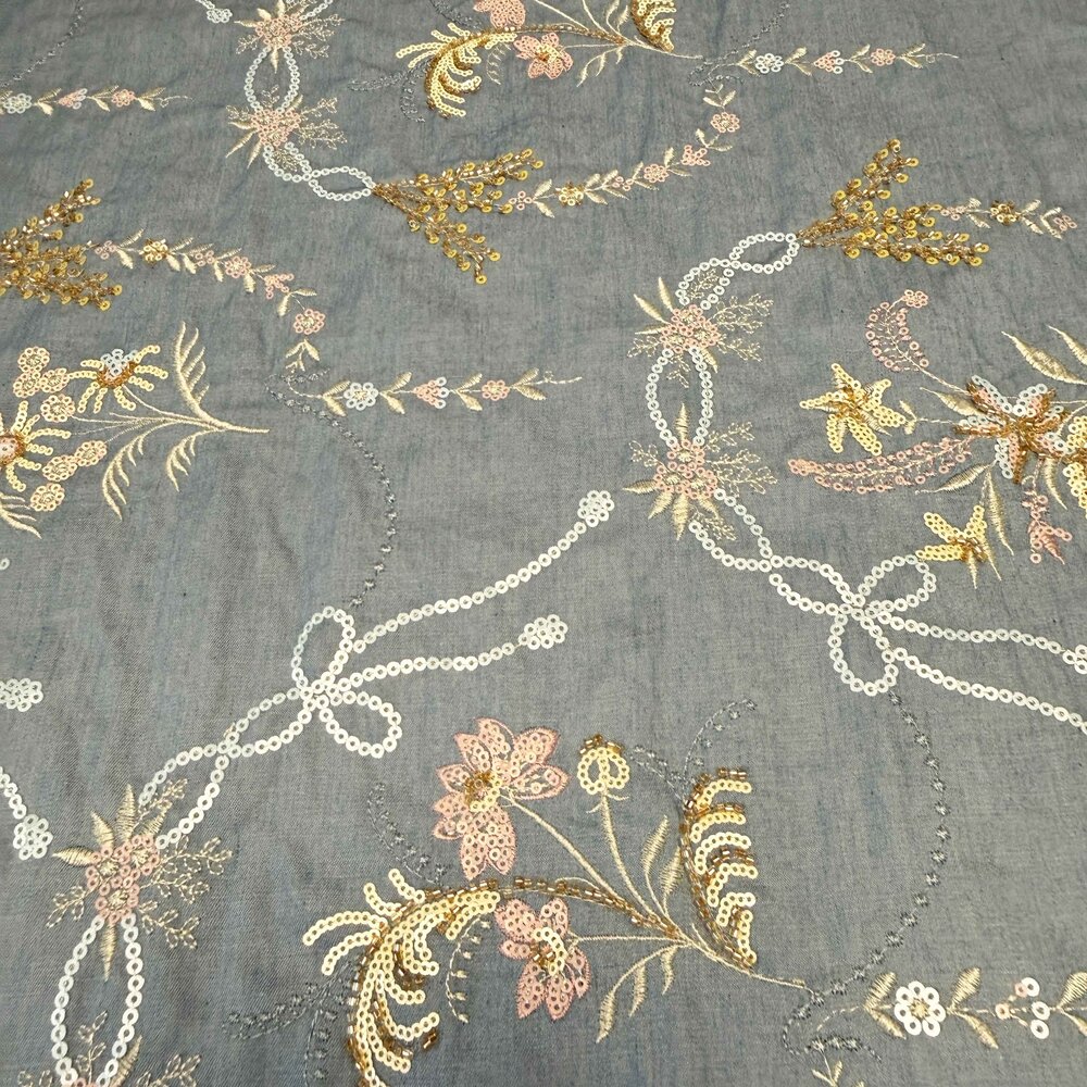 Batiste de coton brodée 5471