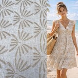 Linen Viscose Embroidered - 5473