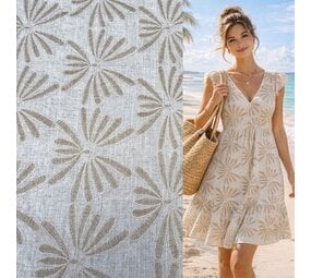 Linen Viscose Embroidered - 5473