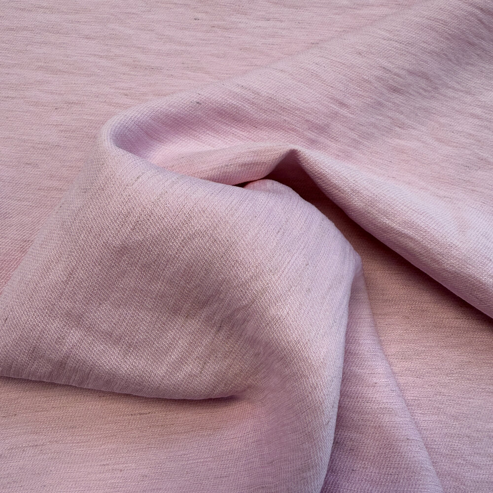 Sergé de lin et viscose 5477 - rose clair