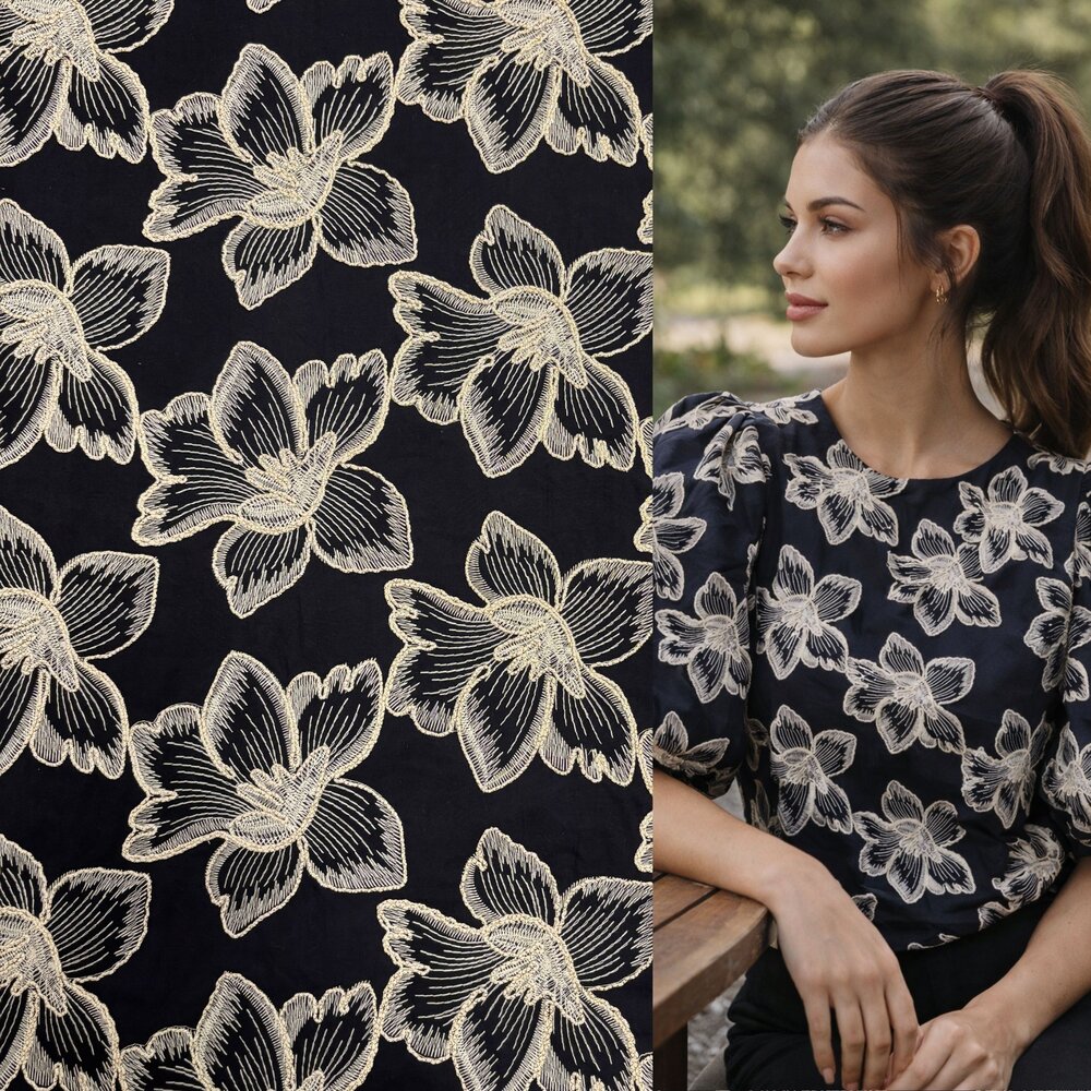 Cotton Batiste Embroidered 5485