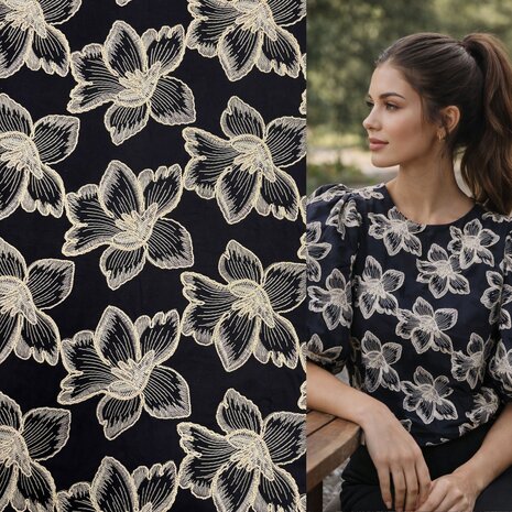 Cotton Batiste Embroidered 5485