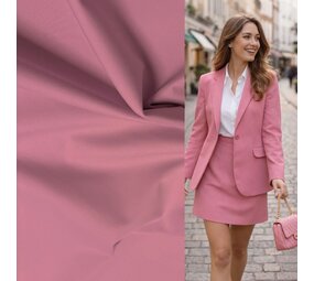 Stretch Katoen 5487 - lila roze