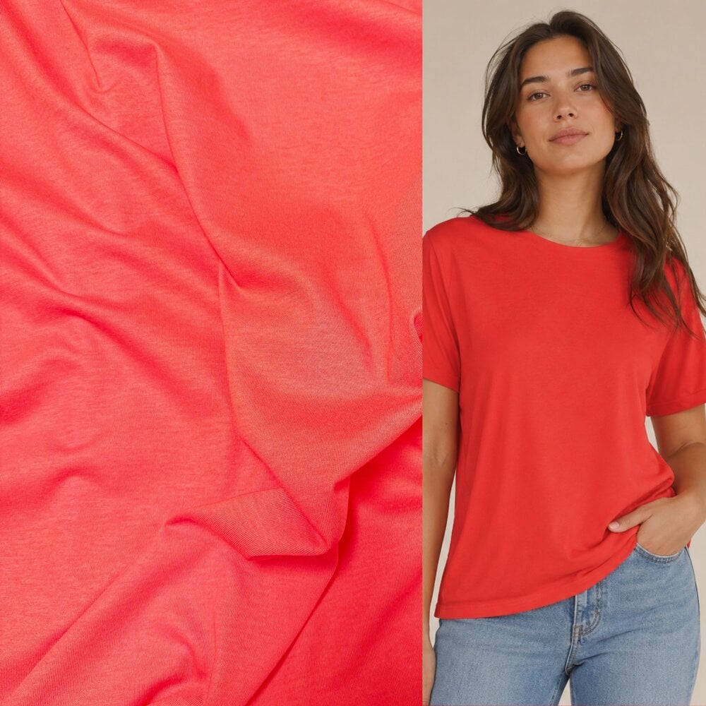 Viscose Jersey 5513 - vuur rood