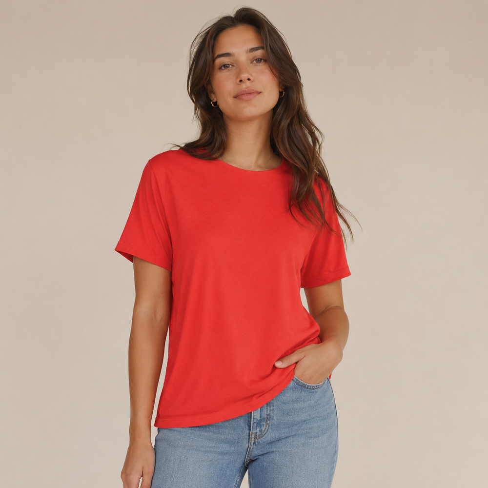 Viscose Jersey 5513 - vuur rood