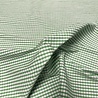 Viscose extensible à carreaux 5526 - Vert/Blanc